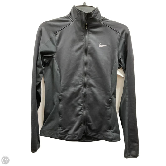 Athletic Jacket By Nike In Black, Size: S