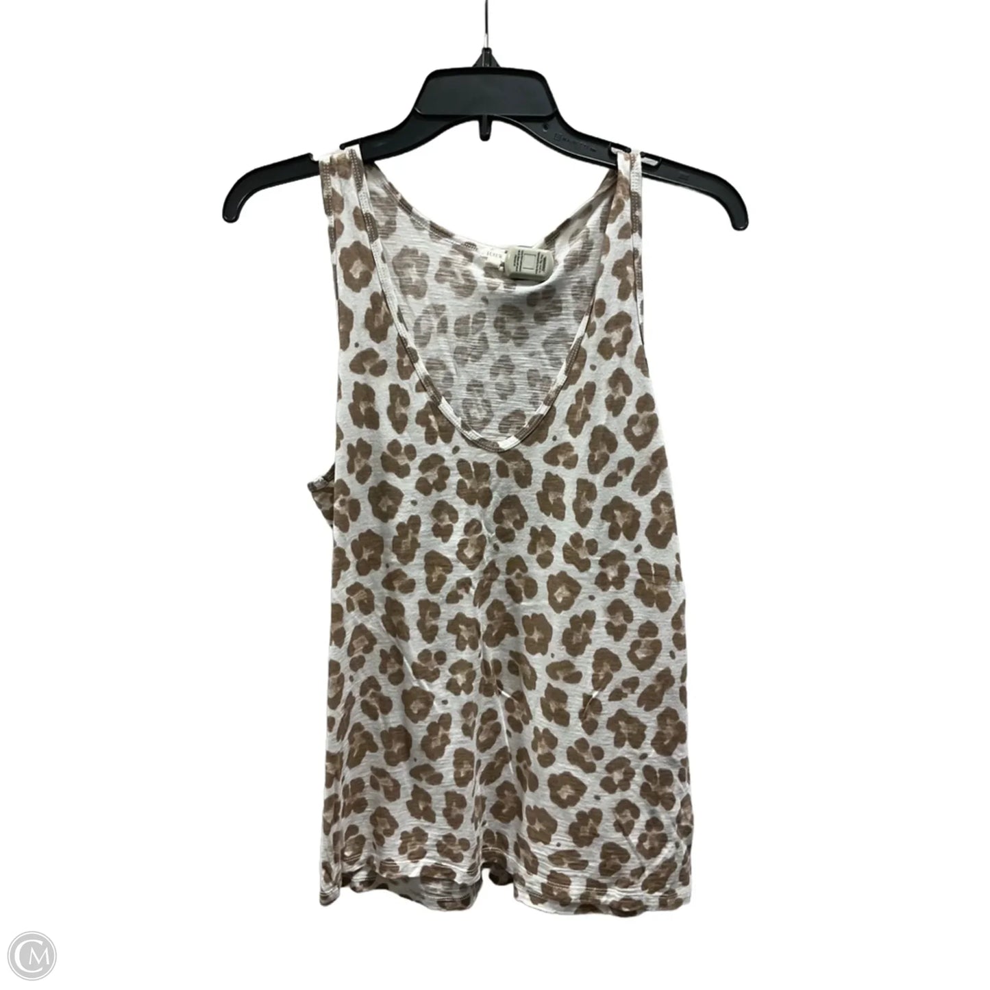 Top Sleeveless By J. Crew In Animal Print, Size: M