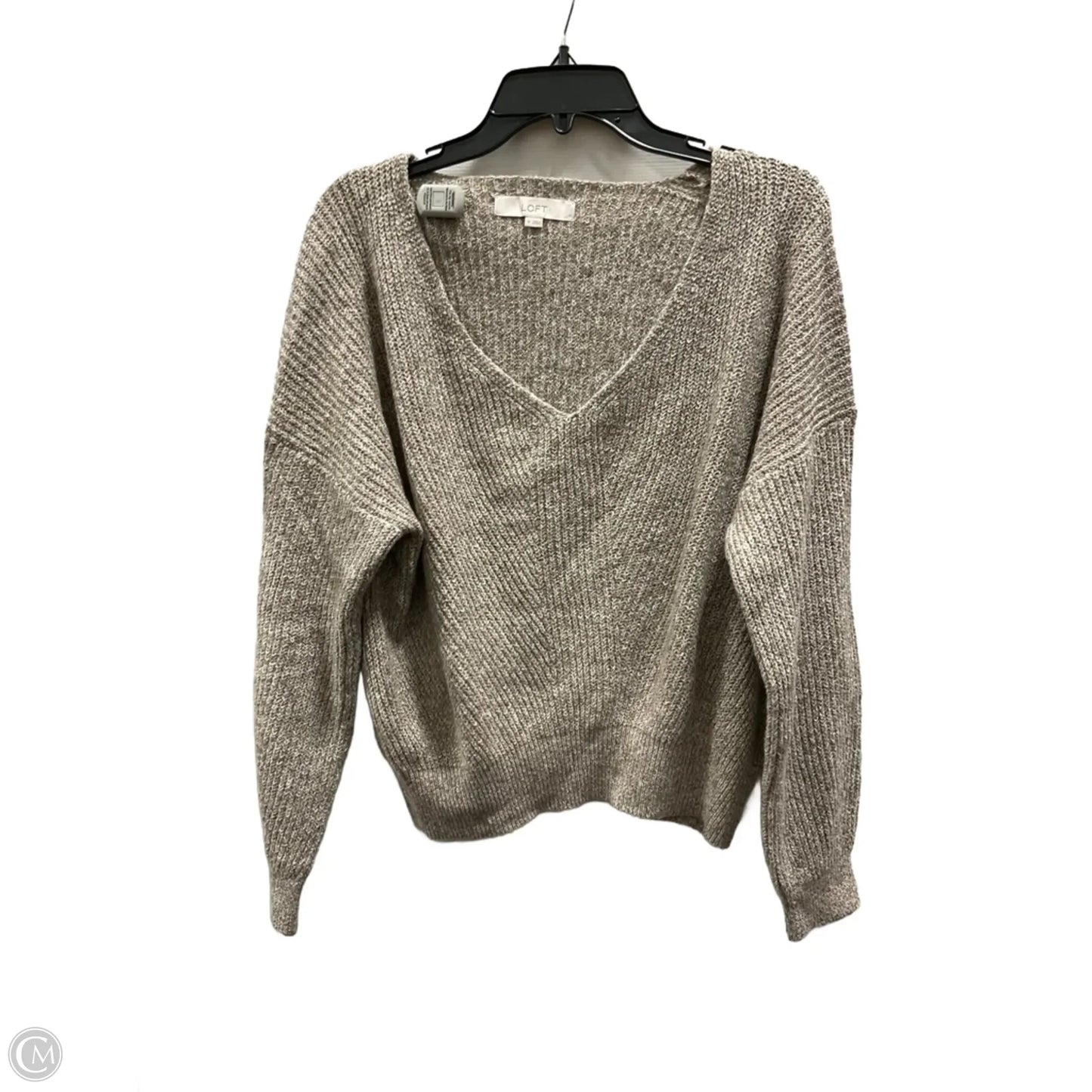 Sweater Cardigan By Loft In Brown, Size: M