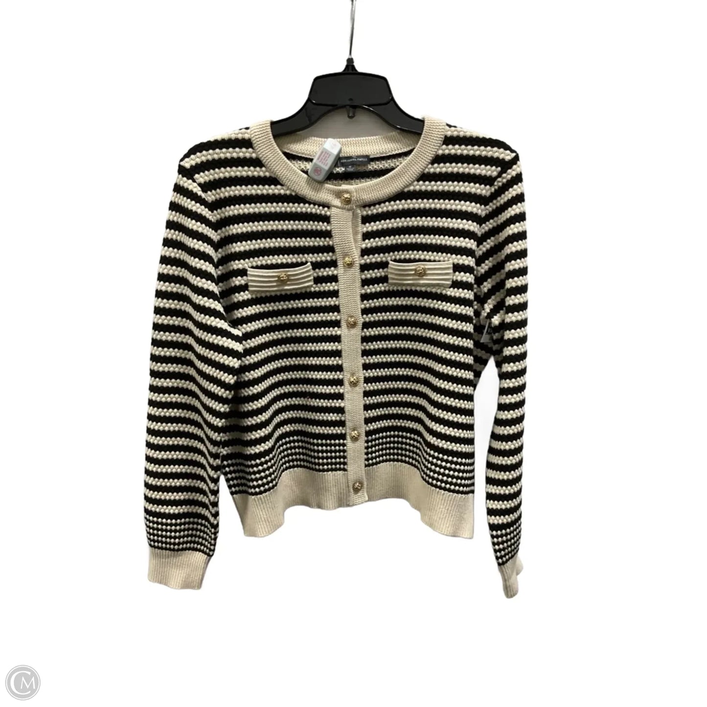 Cardigan By Adrianna Papell In Black, Size: M