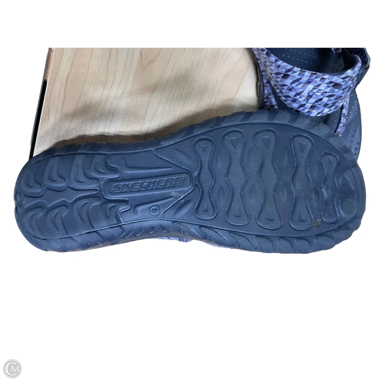 Sandals Flats By Skechers In Blue, Size: 8