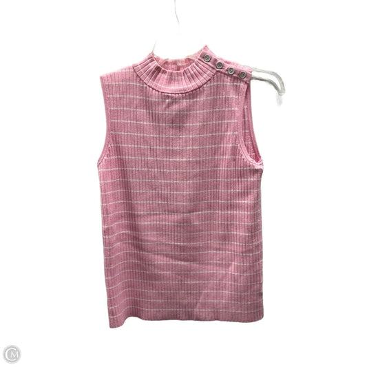 Top Sleeveless By Talbots In Pink, Size: S
