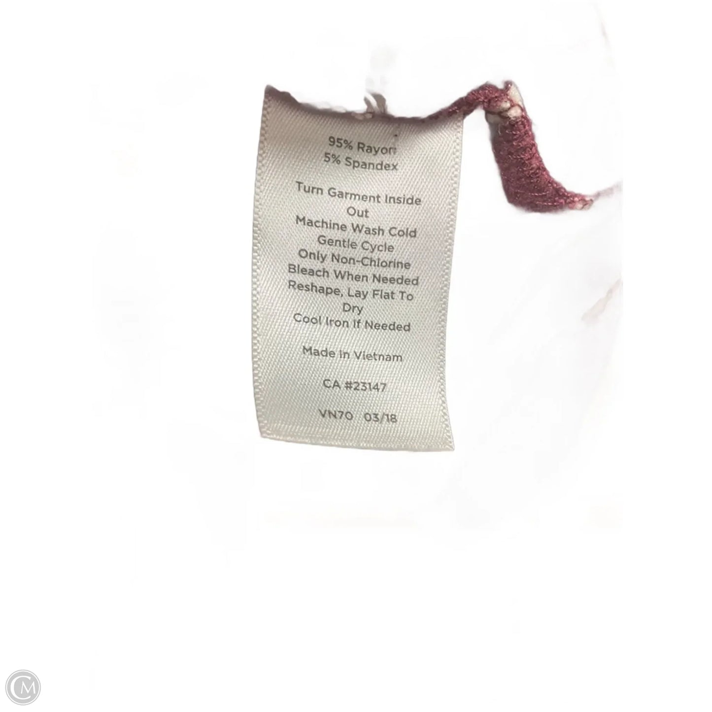 Top 3/4 Sleeve By Talbots In Red, Size: Sp