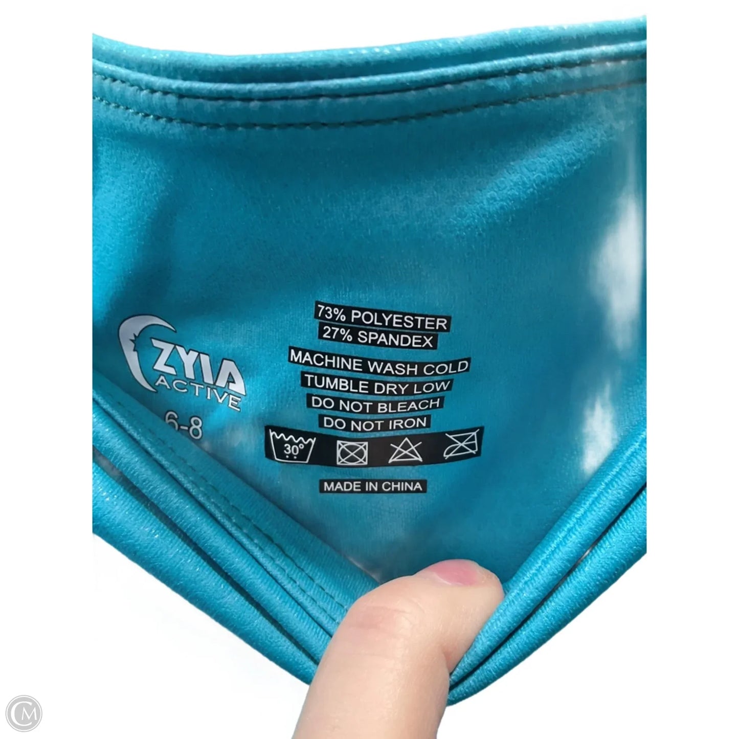 Athletic Leggings By Zyia In Blue, Size: M