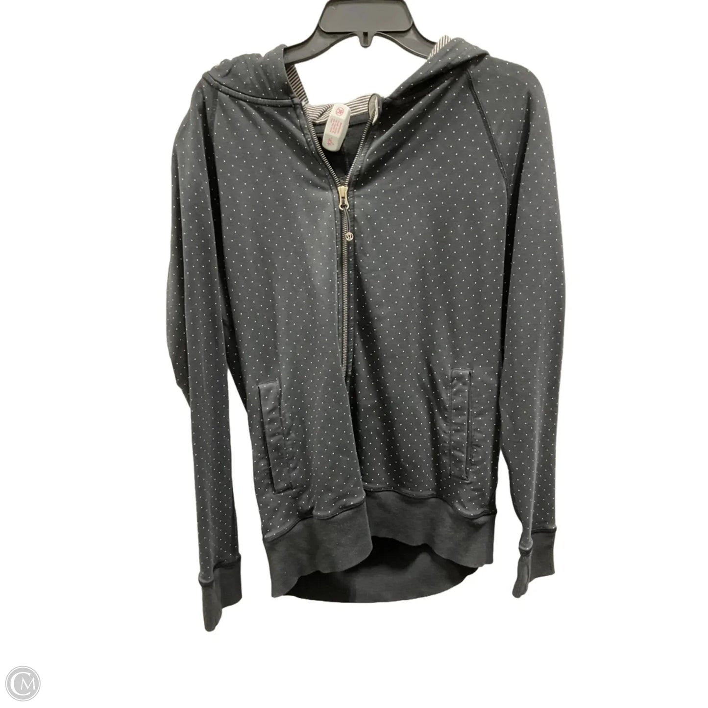 Athletic Jacket By Lululemon In Black, Size: 8