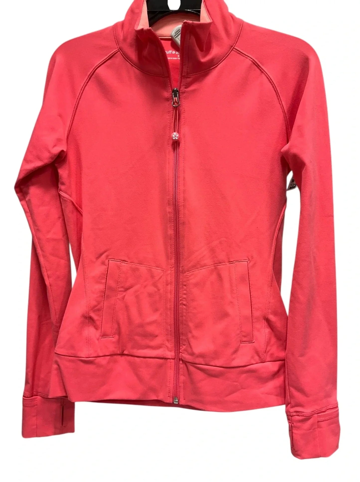 Athletic Jacket By Tuff Athletics In Coral, Size: S