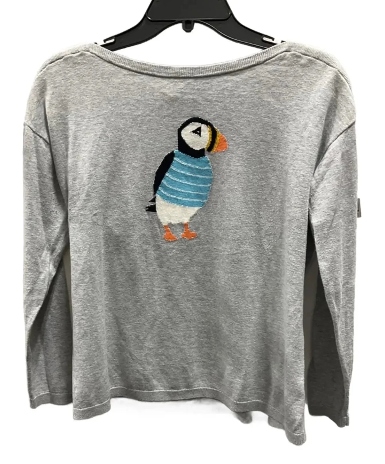 Top Long Sleeve By Talbots In Grey, Size: Mp