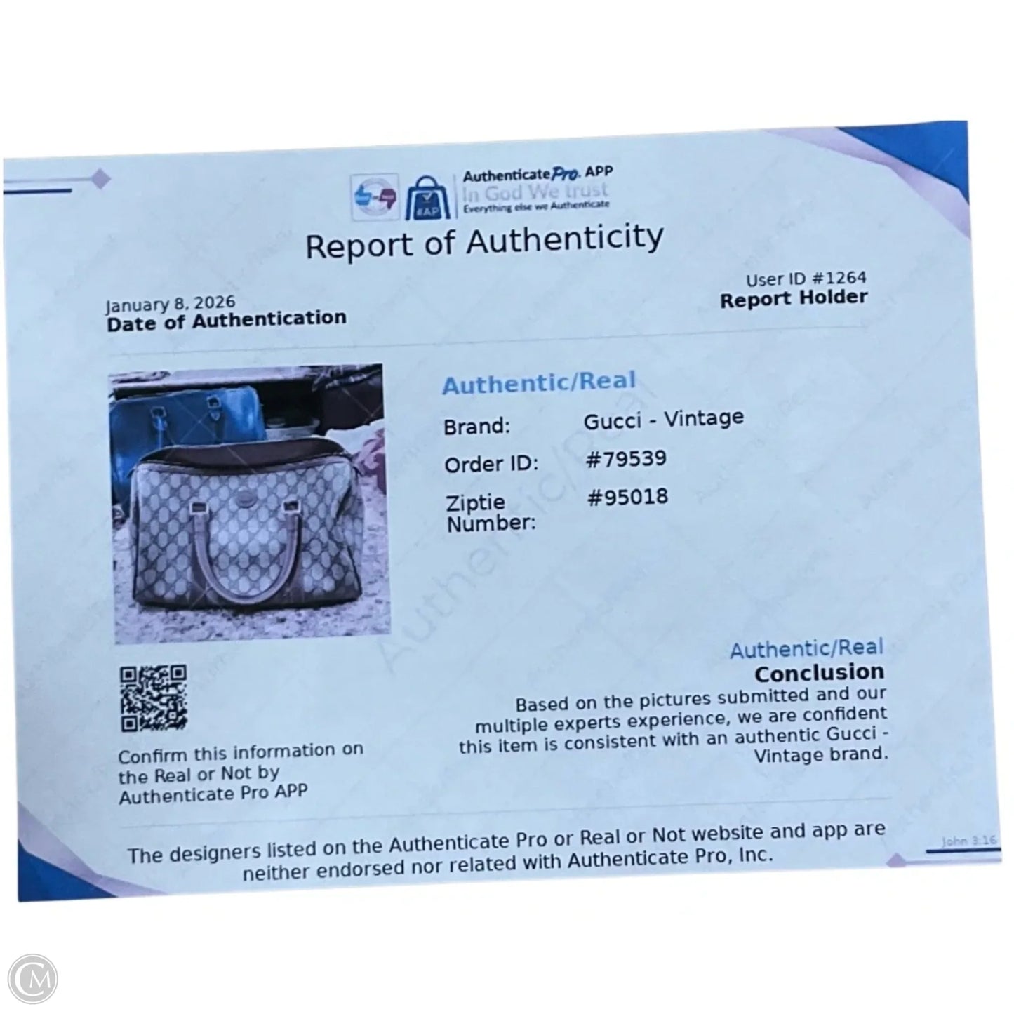 Handbag Luxury Designer By Gucci, Size: Medium