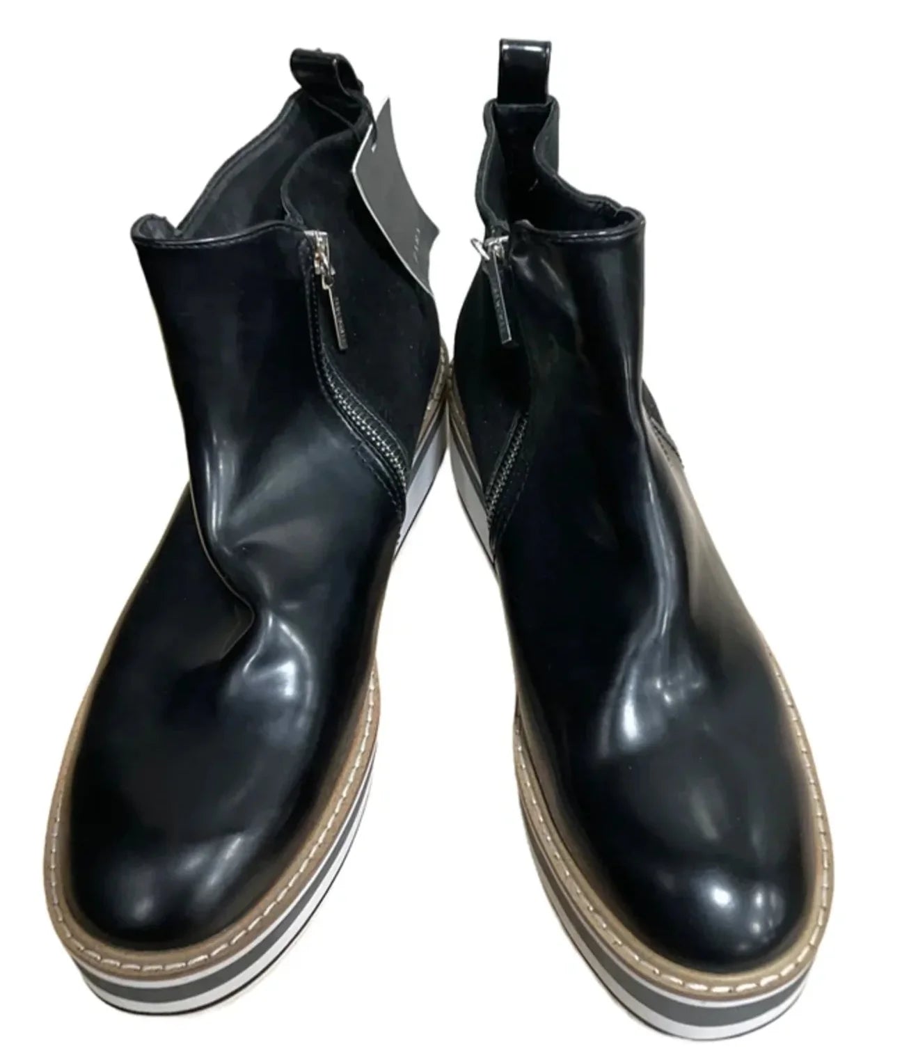 Shoes Heels Platform By Zara In Black, Size: 10