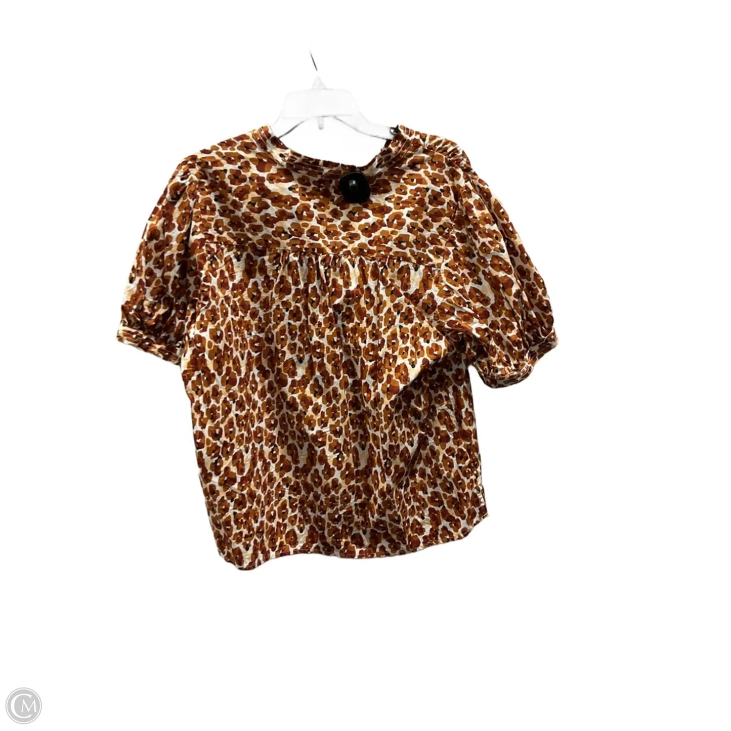 Top Short Sleeve By Nine West In Orange, Size: Xl