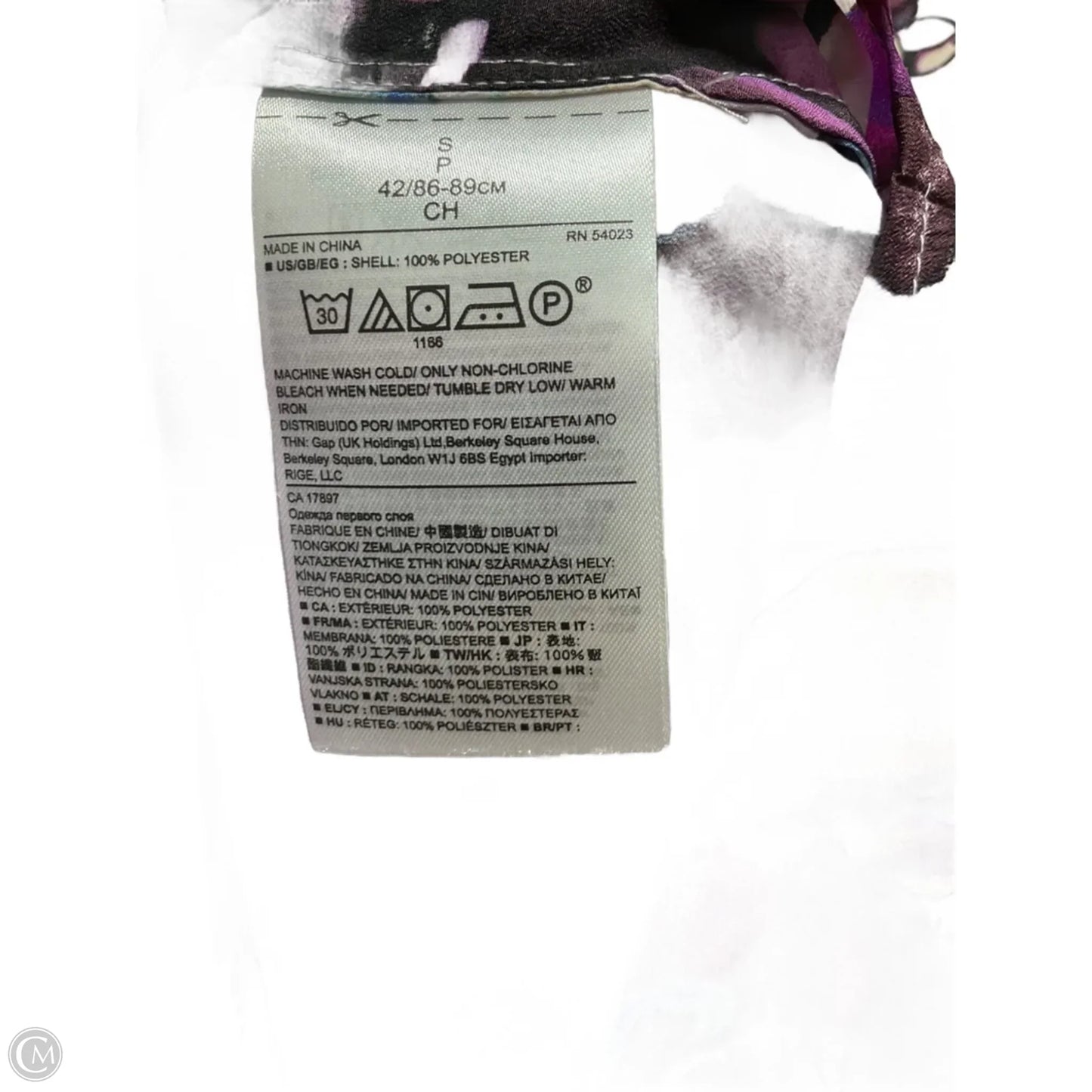 Blouse Long Sleeve By Banana Republic In Purple, Size: S