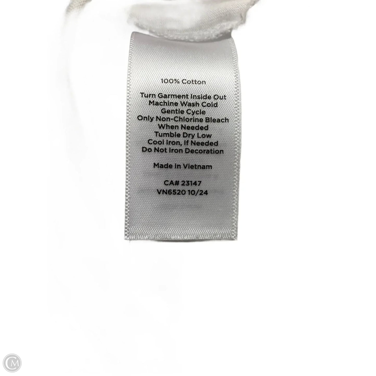 Top Short Sleeve By Talbots In White, Size: M