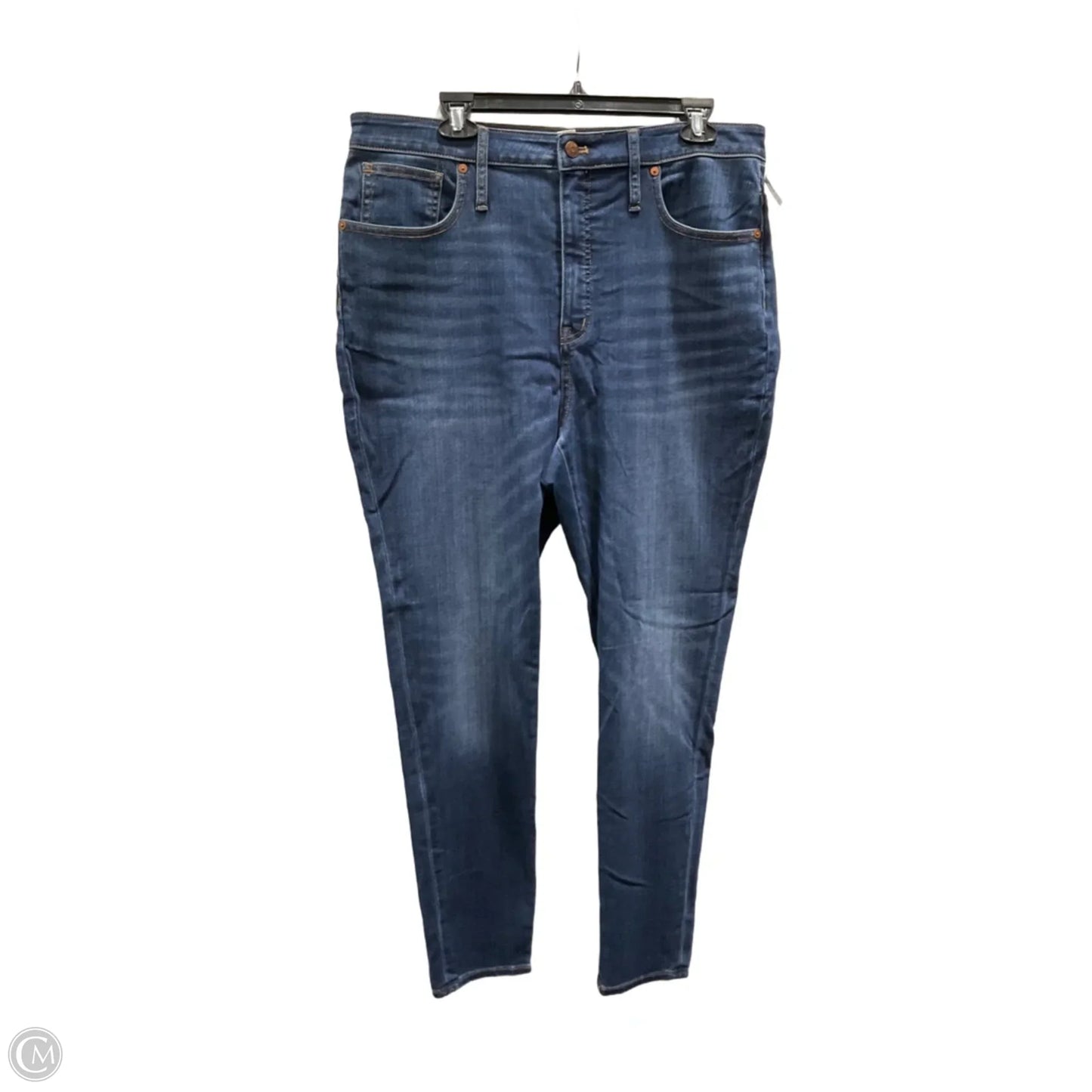 Jeans Skinny By Madewell In Blue, Size: 14