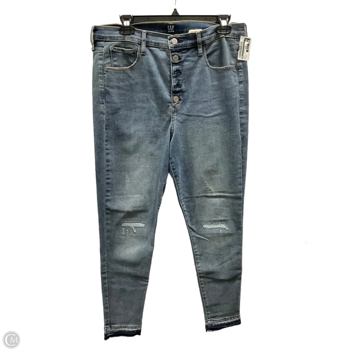 Jeans Skinny By Gap In Blue, Size: 14