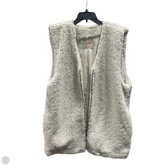 Vest Faux Fur & Sherpa By Free People In Cream, Size: Xl