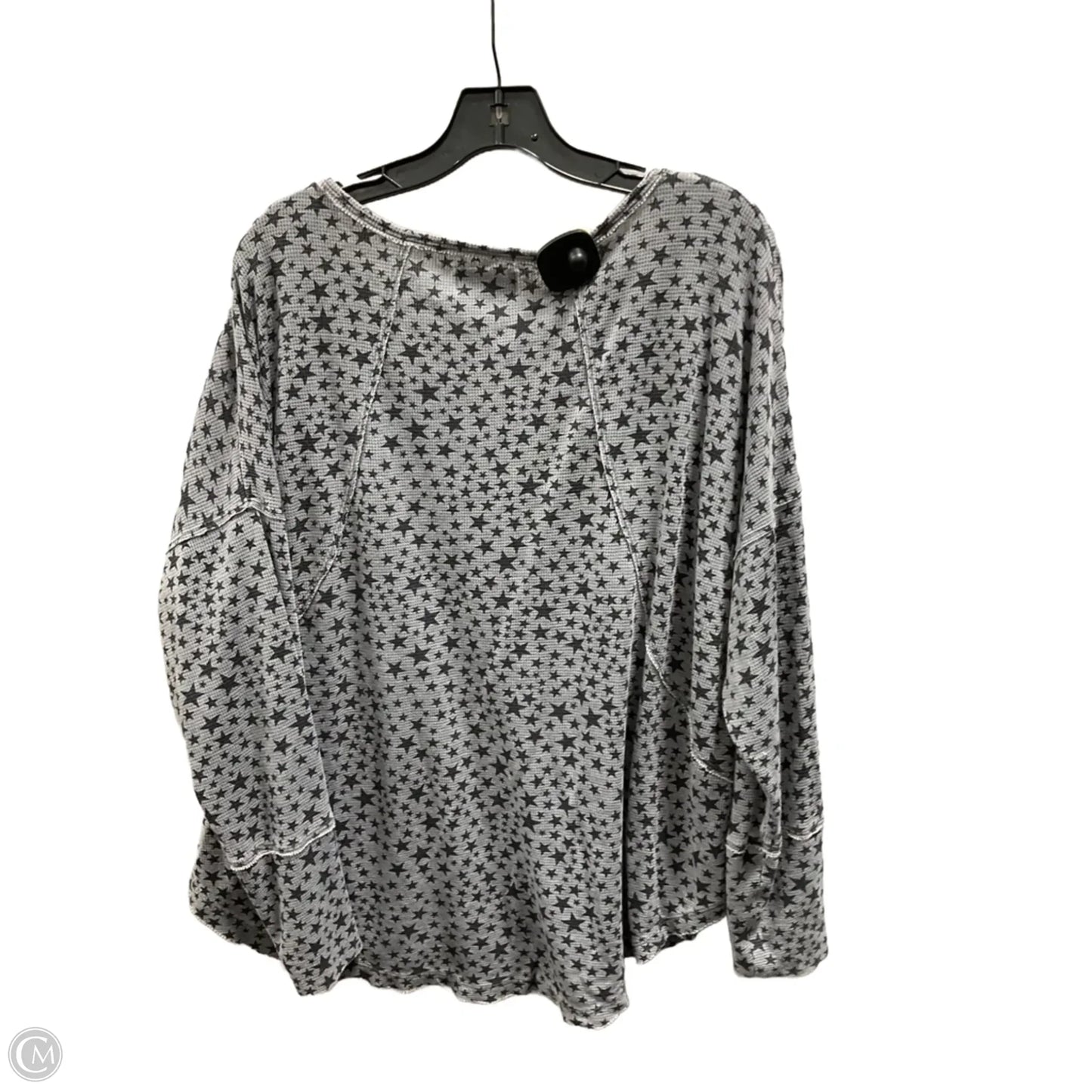 Top Long Sleeve By Lucky Brand In Grey, Size: 2x