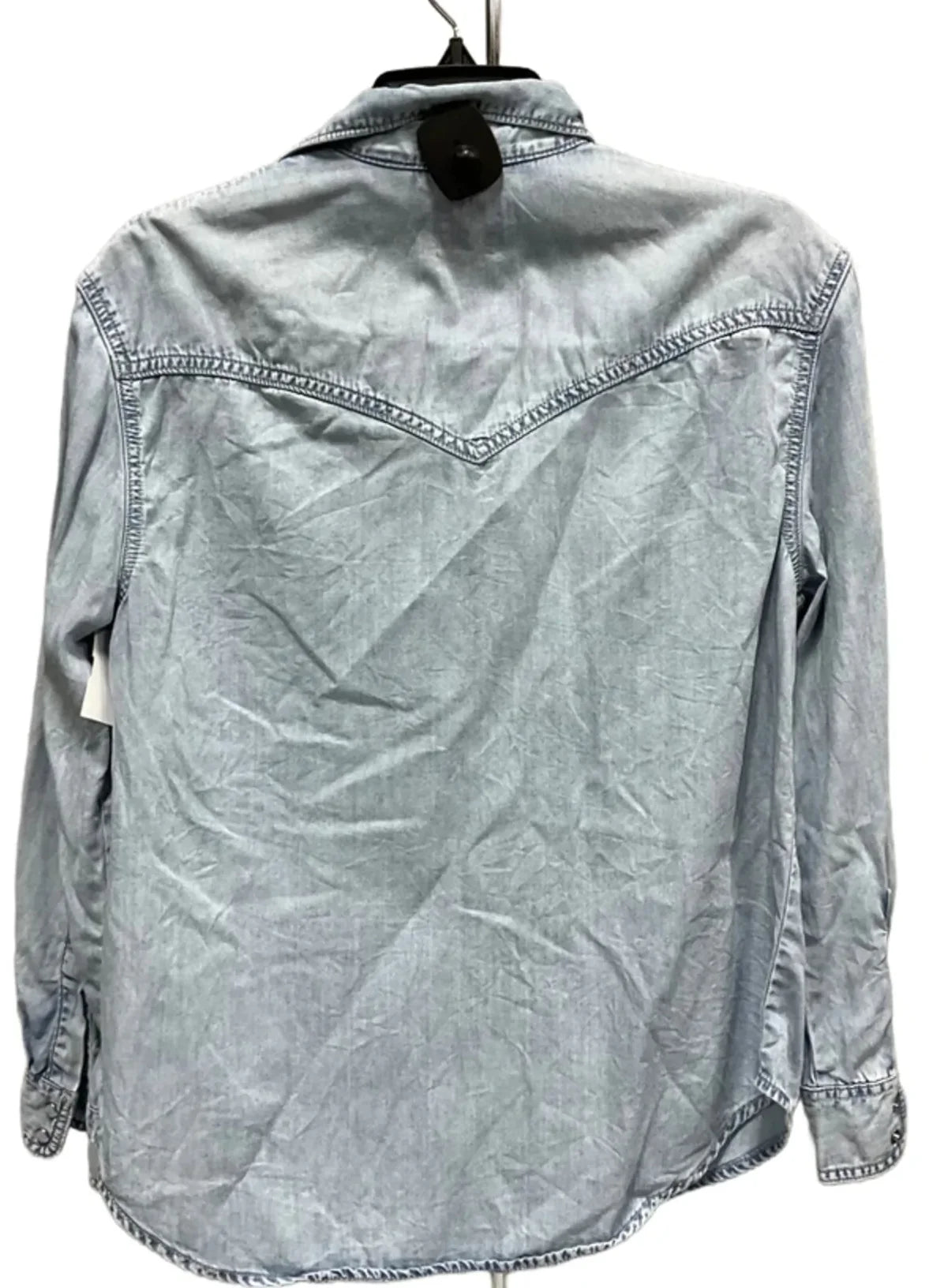 Blouse Long Sleeve By Levis In Blue, Size: S