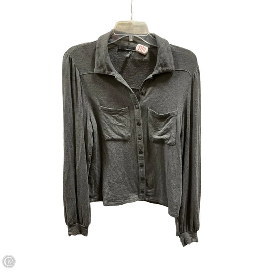 Top Long Sleeve By White House Black Market In Grey, Size: S