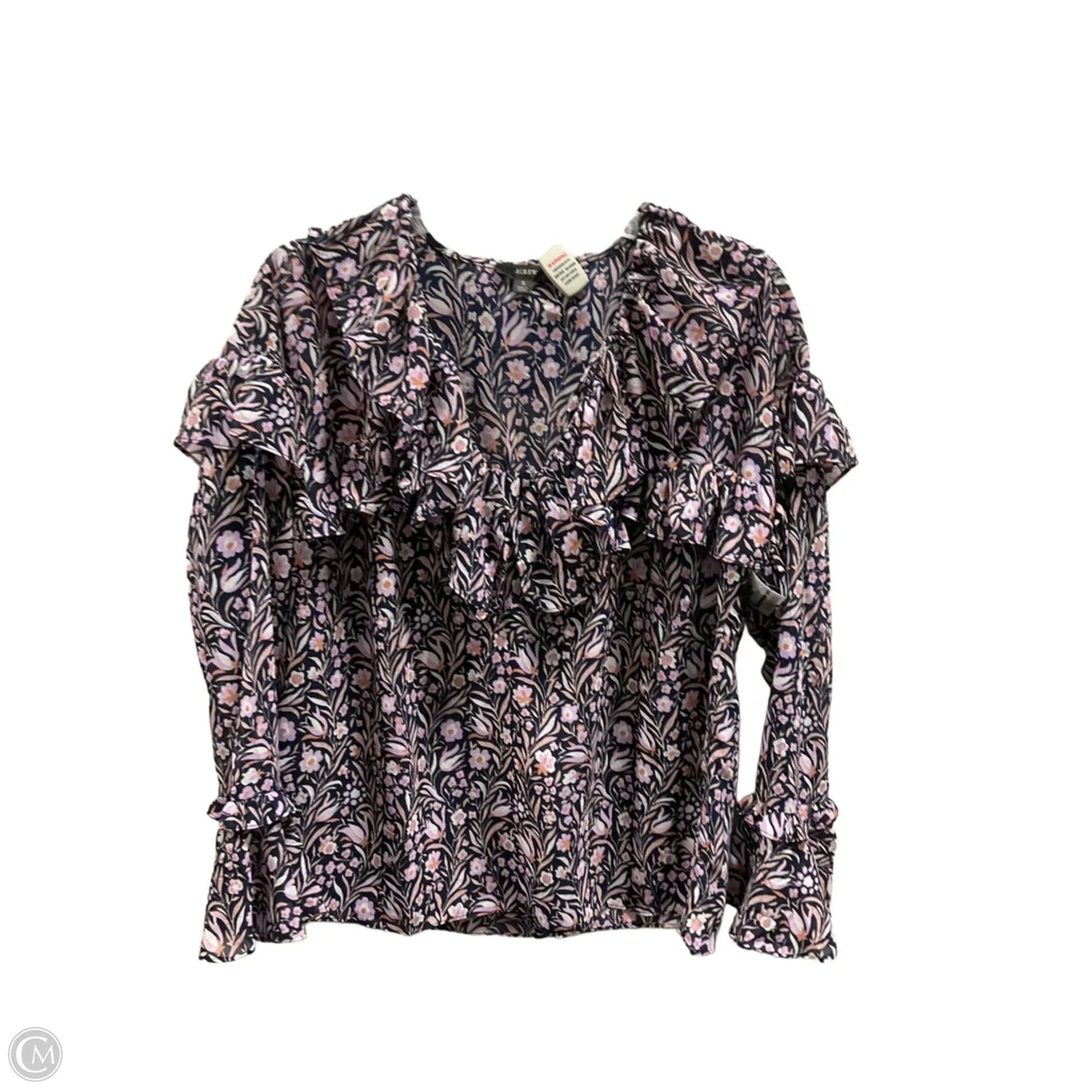Top Long Sleeve By J. Crew In Purple, Size: S