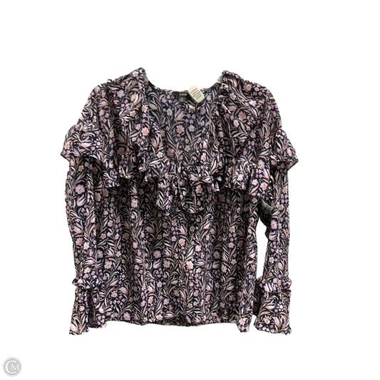 Top Long Sleeve By J. Crew In Purple, Size: S