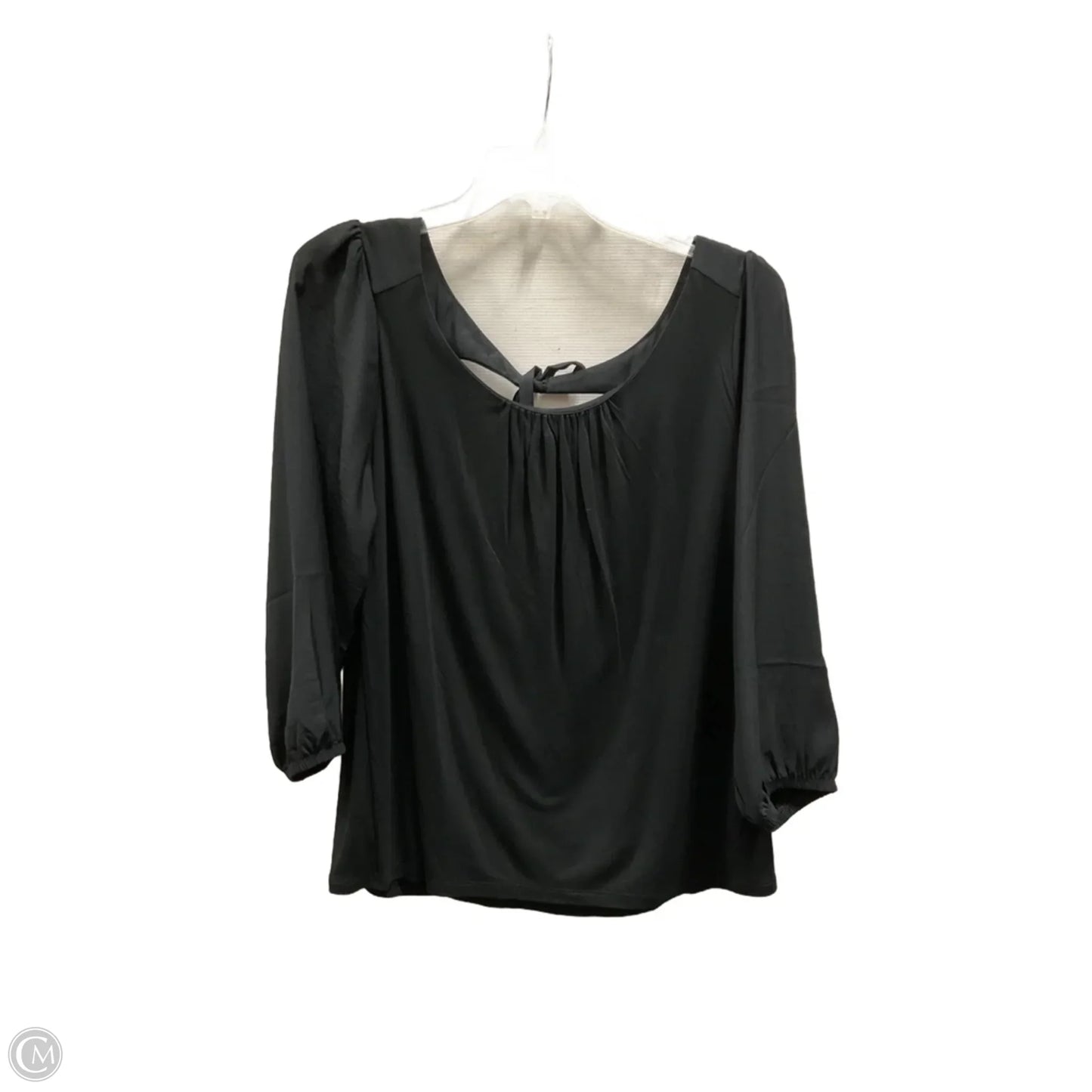 Top Long Sleeve By Banana Republic In Black, Size: S