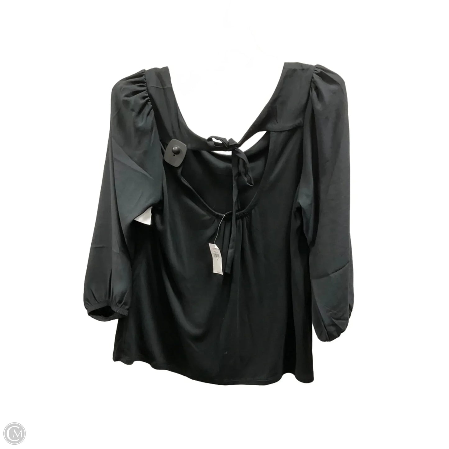 Top Long Sleeve By Banana Republic In Black, Size: S