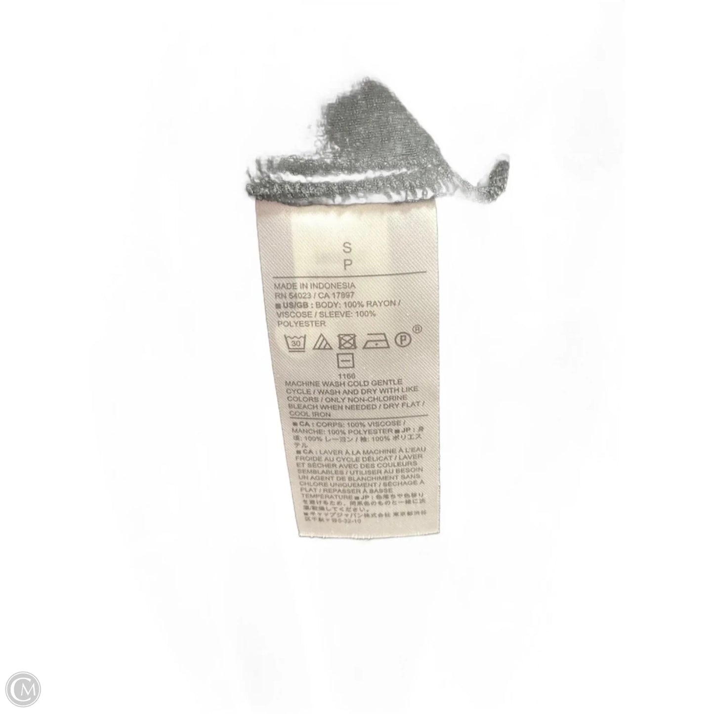 Top Long Sleeve By Banana Republic In Black, Size: S