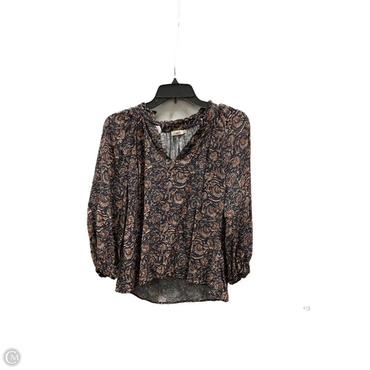 Top Long Sleeve By Cmc In Blue, Size: Xs