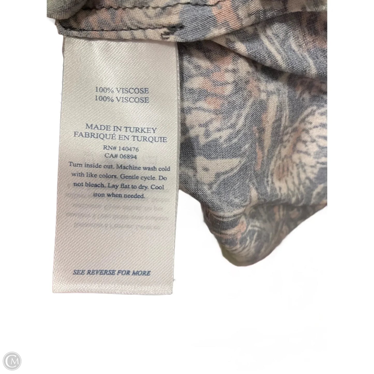 Top Long Sleeve By Cmc In Blue, Size: Xs