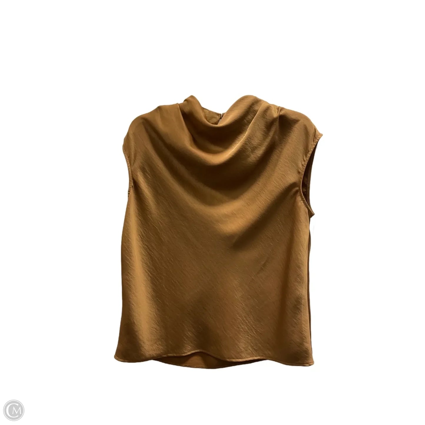 Top Sleeveless By Loft In Tan, Size: S