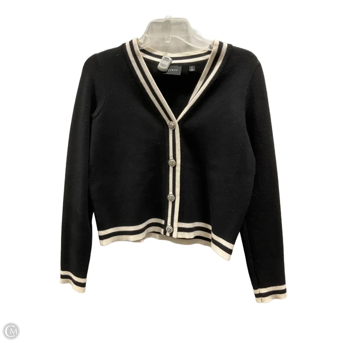 Top Long Sleeve By Cyrus In Black, Size: S