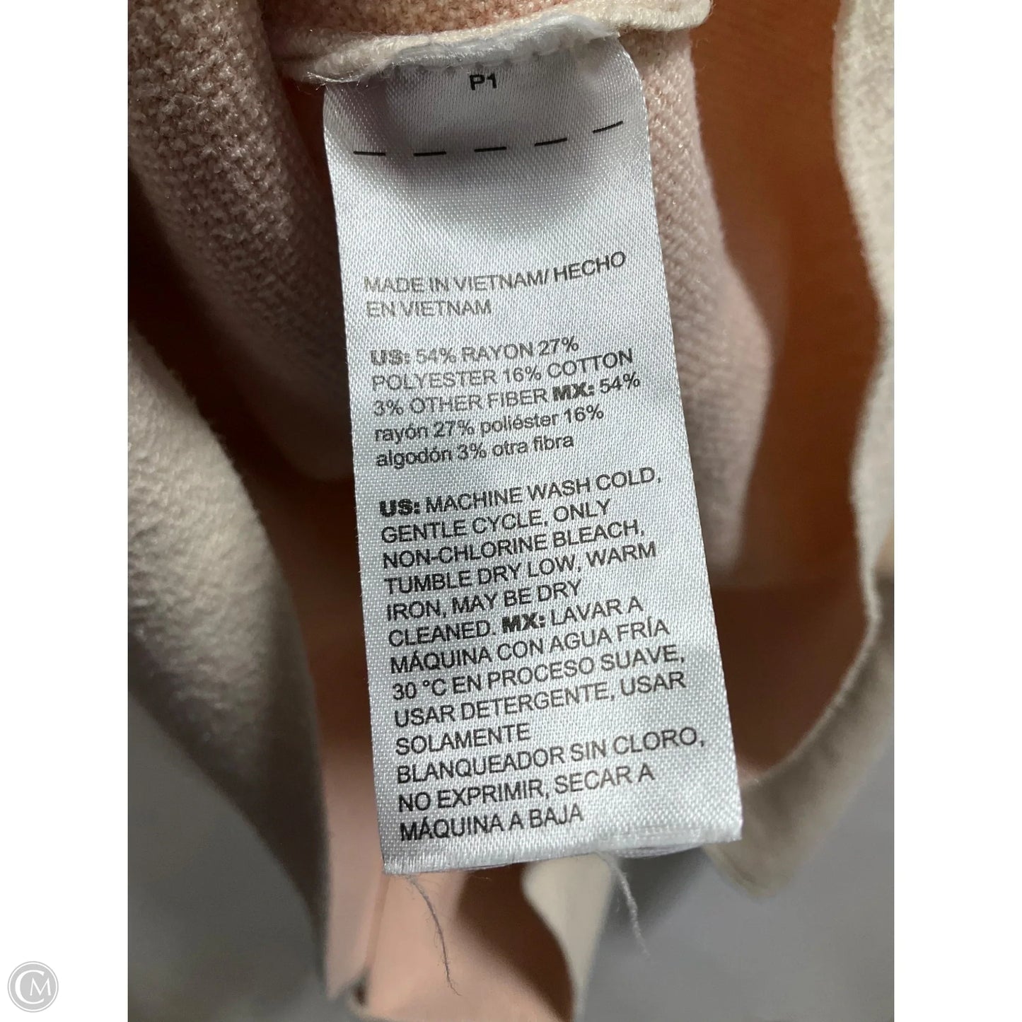 Top Long Sleeve By Chicos In Pink, Size: L