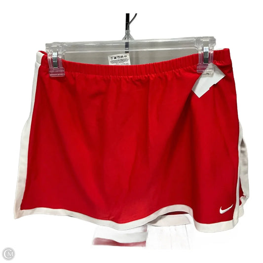 Athletic Skirt By Nike In Red, Size: S