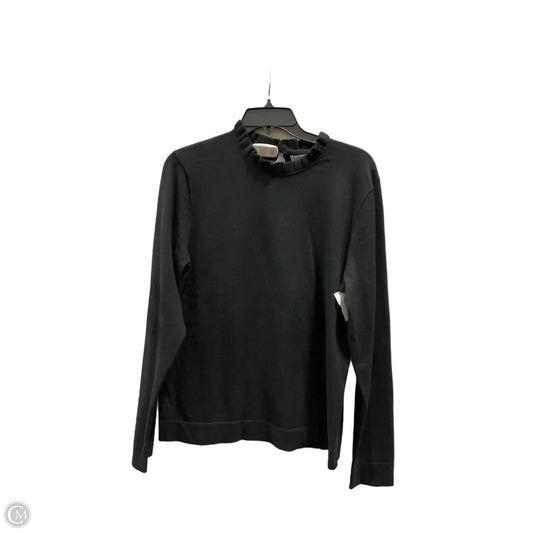 Top Long Sleeve By J. Crew In Black, Size: L