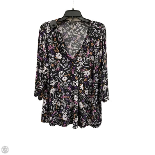 Top 3/4 Sleeve By Lane Bryant In Purple, Size: 1x