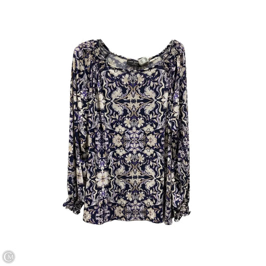 Top Long Sleeve By Lane Bryant In Purple, Size: 1x