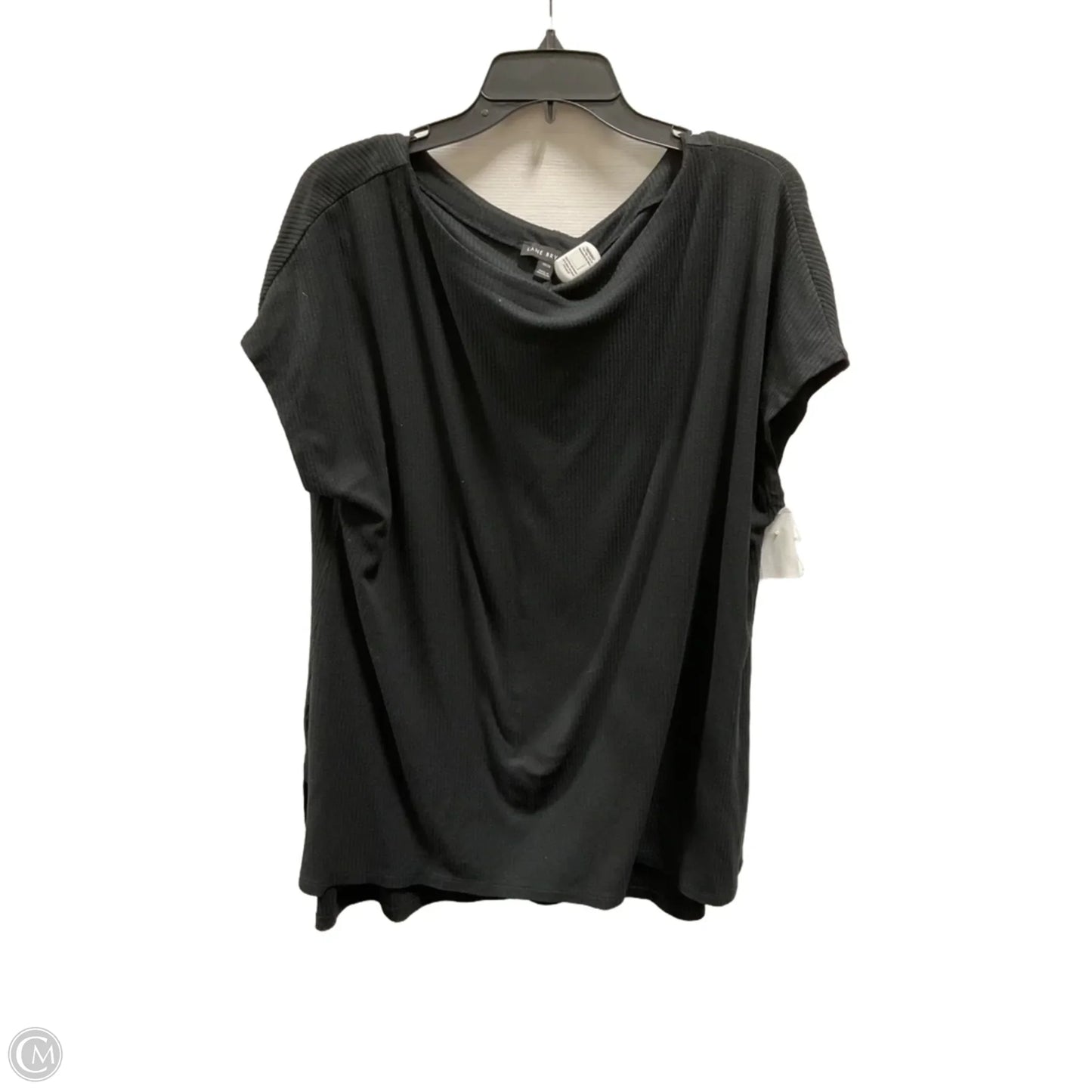 Top Short Sleeve Basic By Lane Bryant In Black, Size: 1x
