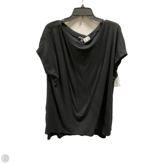 Top Short Sleeve Basic By Lane Bryant In Black, Size: 1x