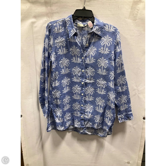 Top Long Sleeve By Spartina In Blue, Size: S