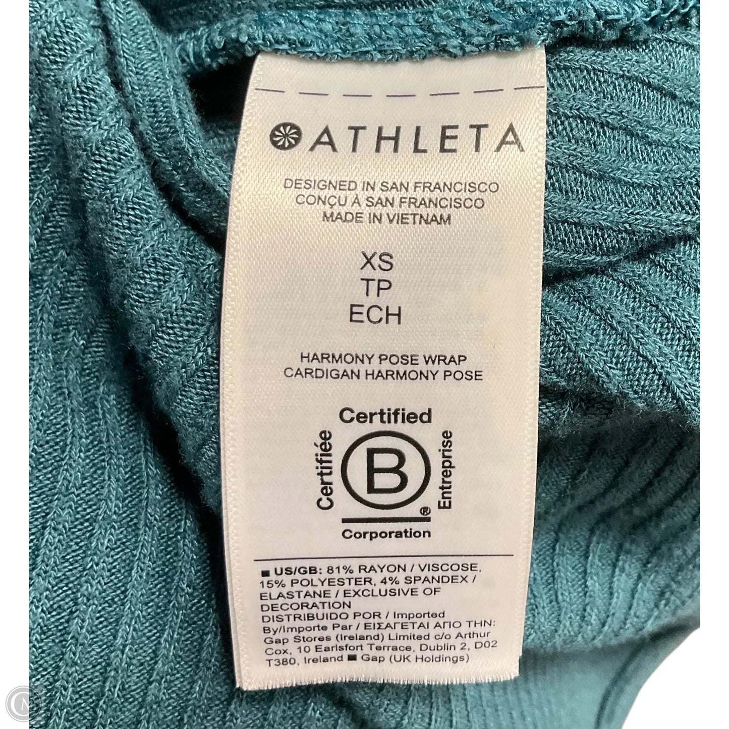 Sweater Cardigan By Athleta In Blue, Size: Xs