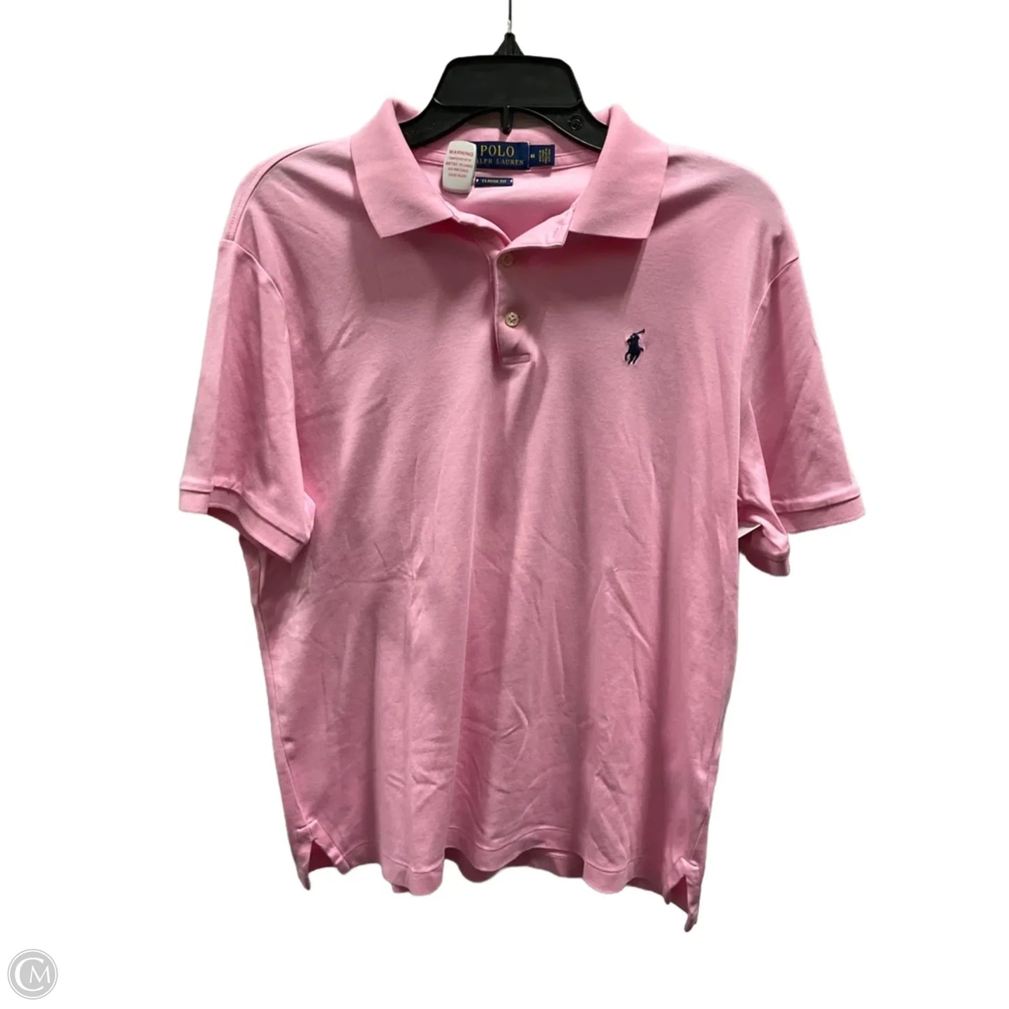 Top Short Sleeve By Polo Ralph Lauren In Pink, Size: M