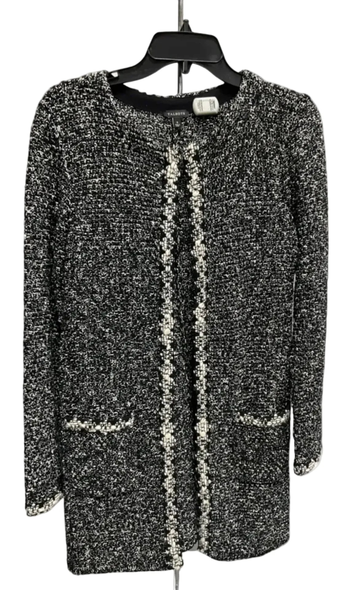 Sweater Cardigan By Talbots In Black, Size: S