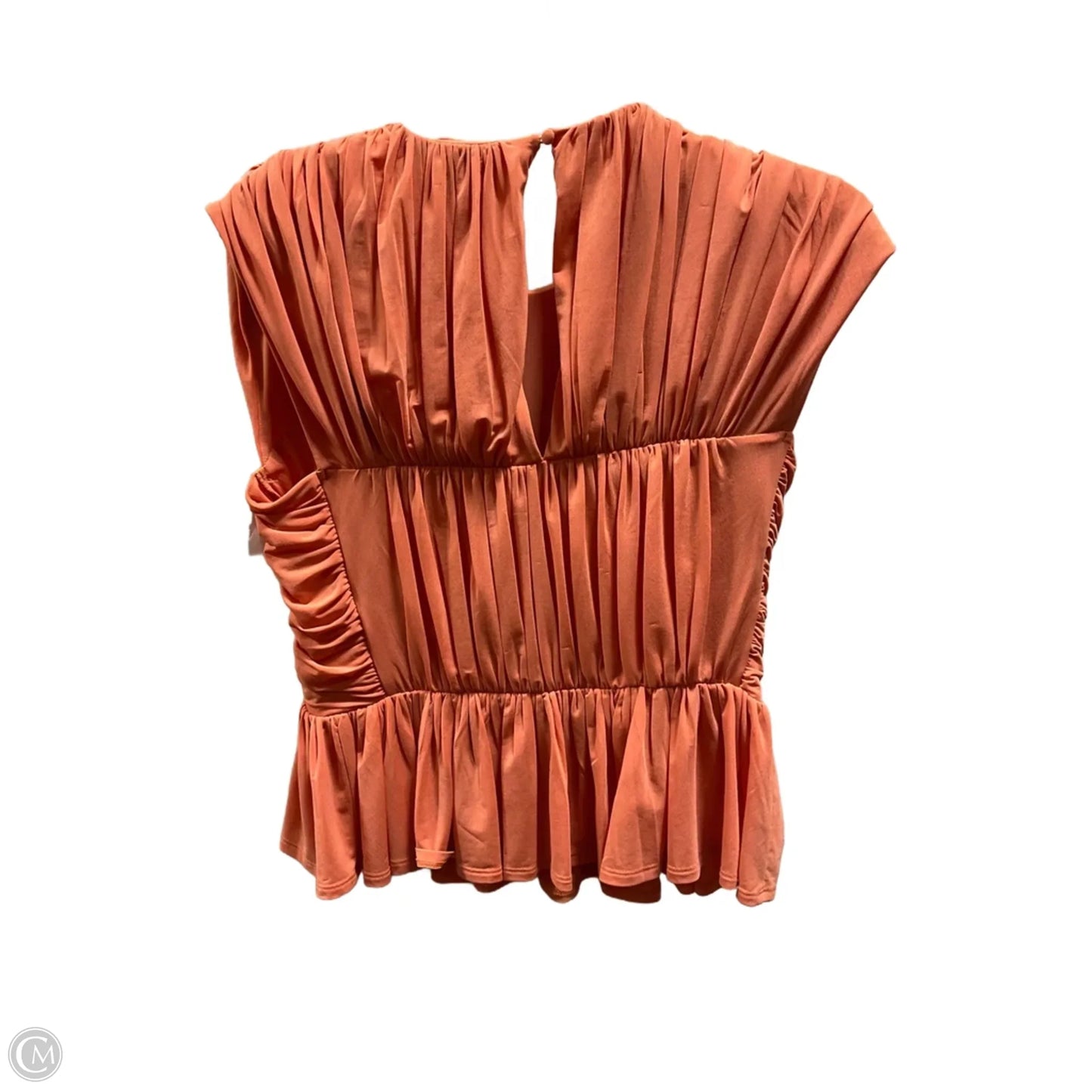 Top Short Sleeve By Express In Orange, Size: M