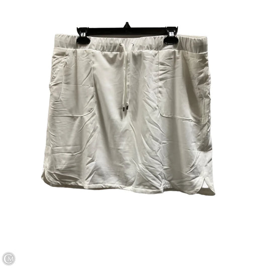 Skirt Mini & Short By Chicos In White, Size: Xl
