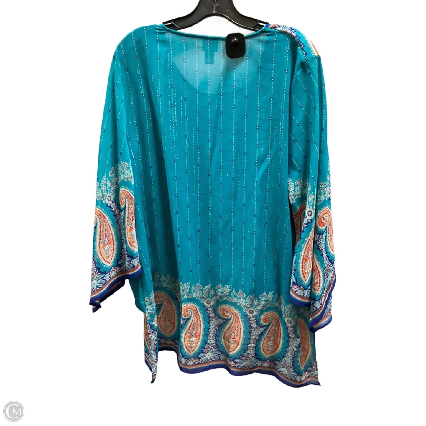 Top Long Sleeve By Chicos In Blue, Size: Xl