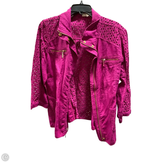 Jacket Other By Chicos In Purple, Size: L
