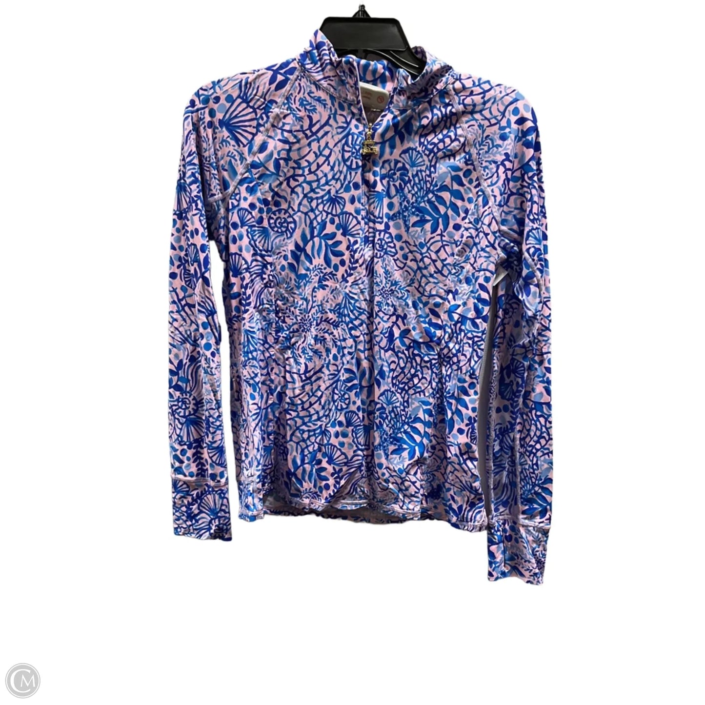 Top Long Sleeve Designer By Lilly Pulitzer In Blue, Size: S