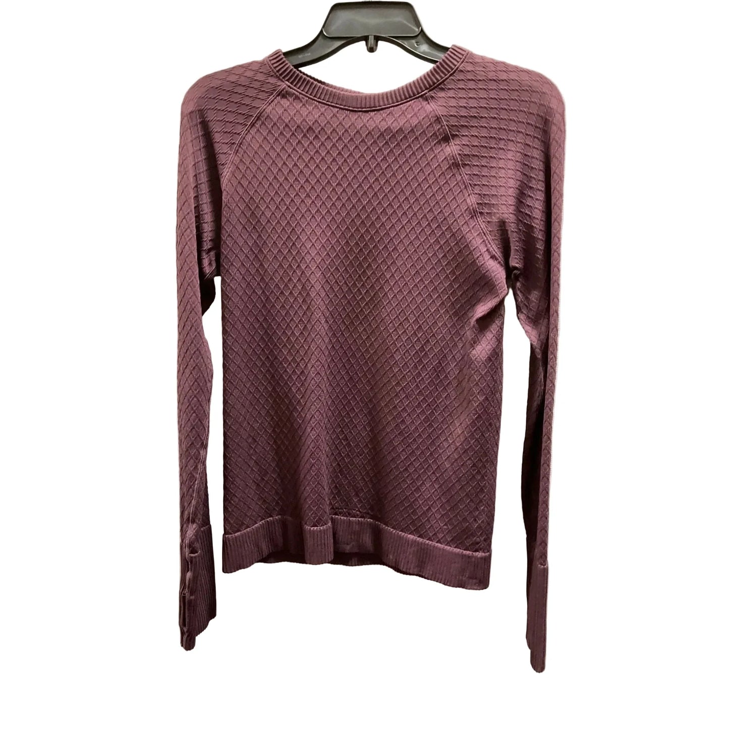 Athletic Top Long Sleeve Crewneck By Lululemon In Purple, Size: 8
