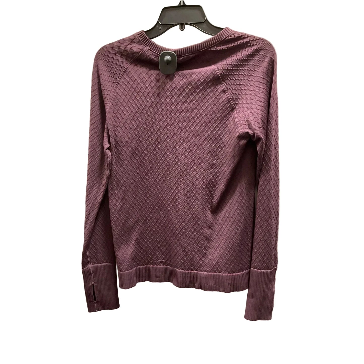 Athletic Top Long Sleeve Crewneck By Lululemon In Purple, Size: 8