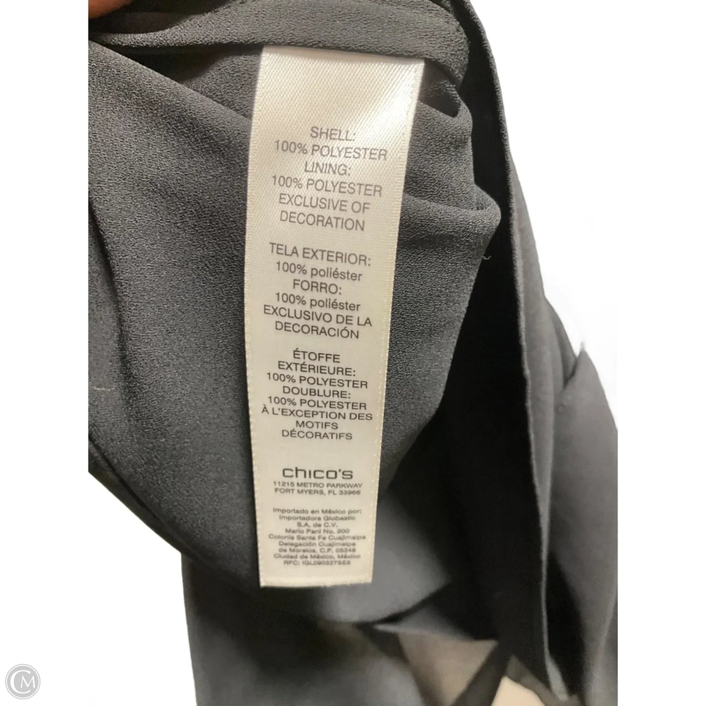 Top Long Sleeve By Chicos In Black, Size: Xl
